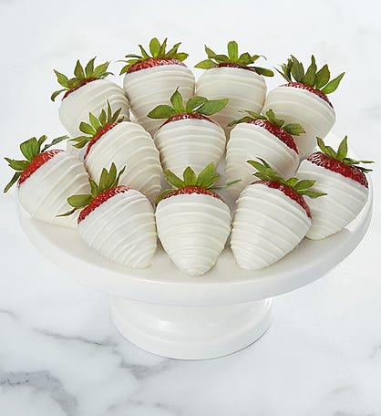 Pure White Dipped and Drizzled Strawberries&trade;